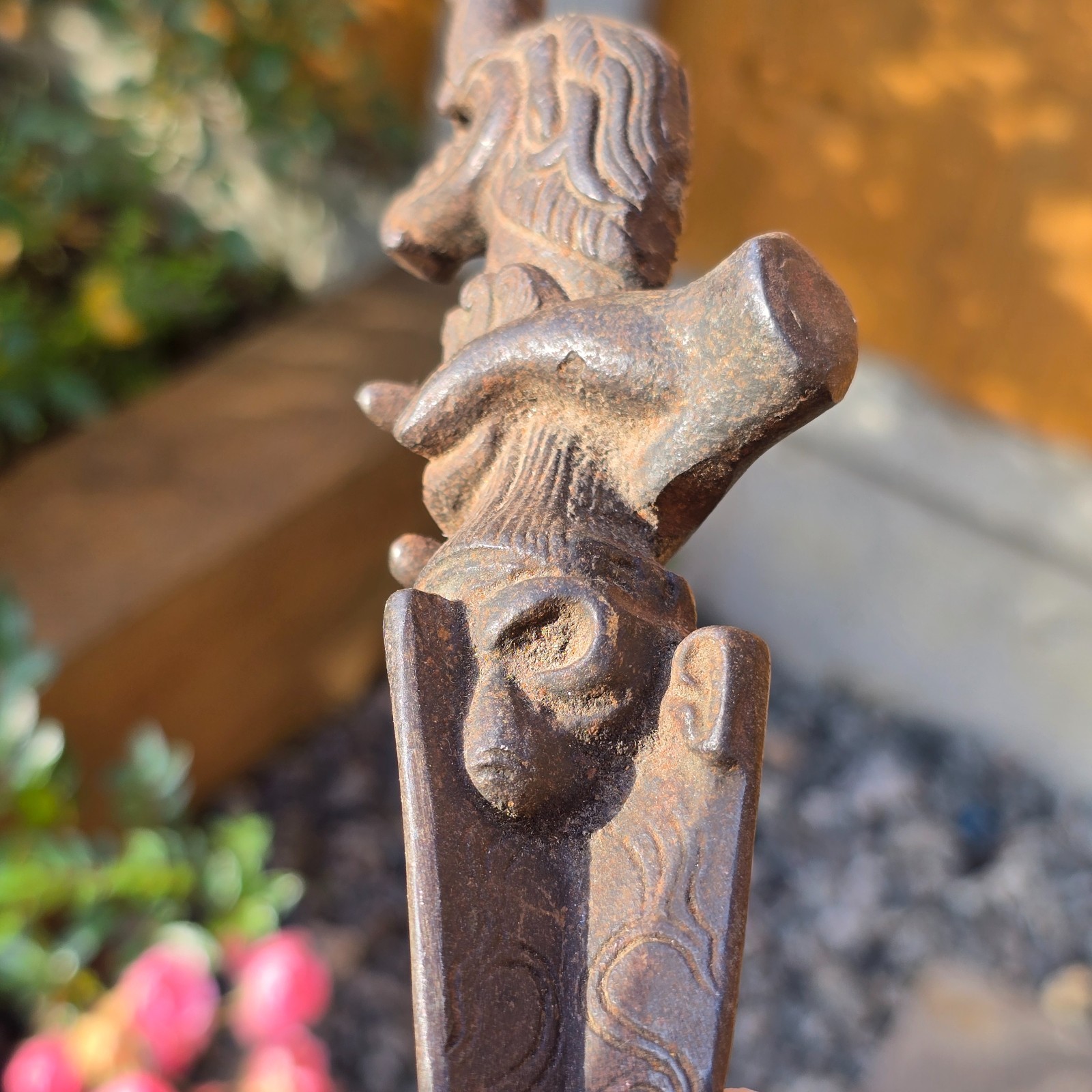 Tibetan or Nepalese Antique c19th Steel Buddhist Implement Tool Shaman