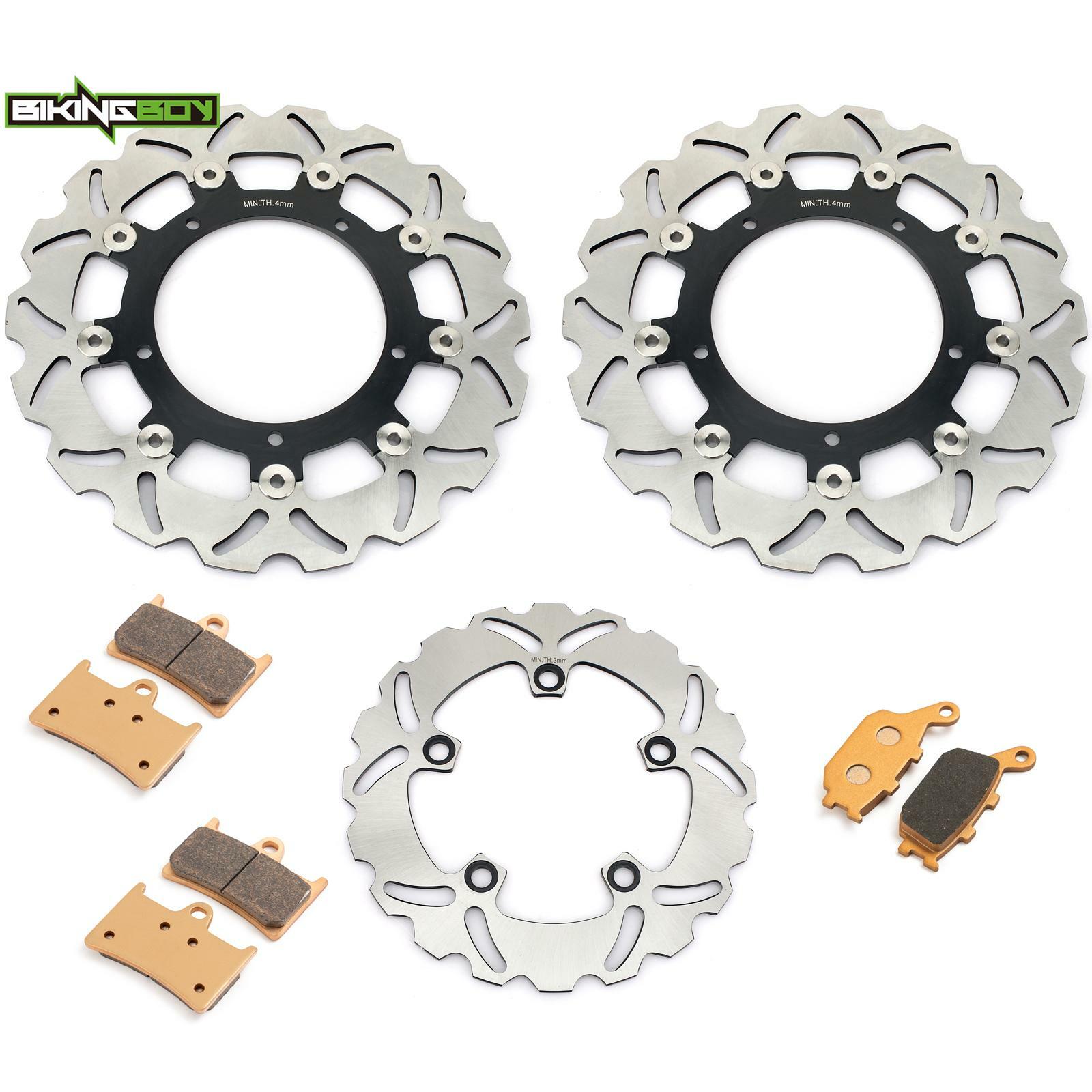 High Performance Front Rear Brake Rotors Pads YZF 600 R6 2003 2004 For Yamaha