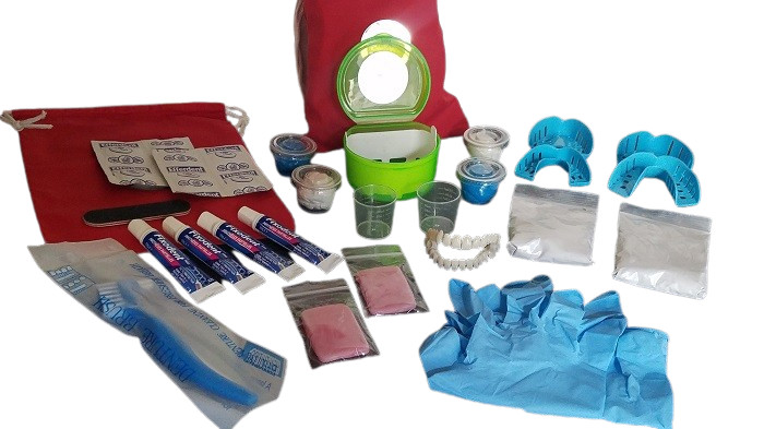 DIY DENTURE KIT Complete Custom Dentures Temporary Teeth Tooth * FULL /PARTIAL*