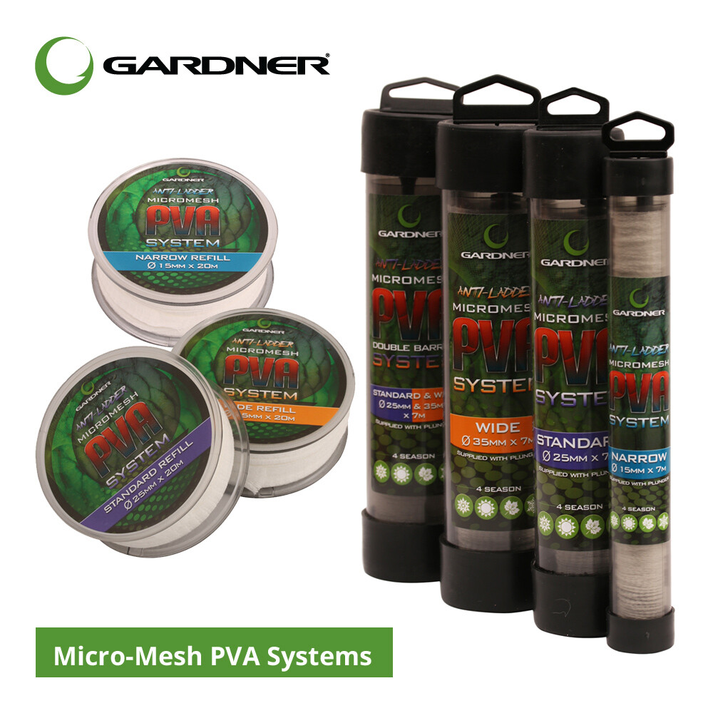 Gardner Tackle Micro-Mesh PVA Systems & Refills - Carp Barbel Coarse Fishing