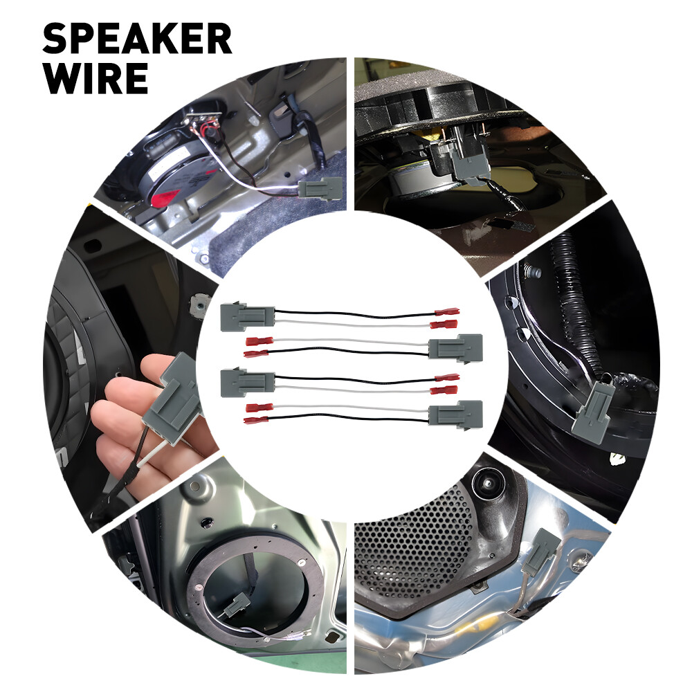 Car 4PCS 72-5512 Stereo Speaker Harness Connector Adapter For Ford Mustang 94-04