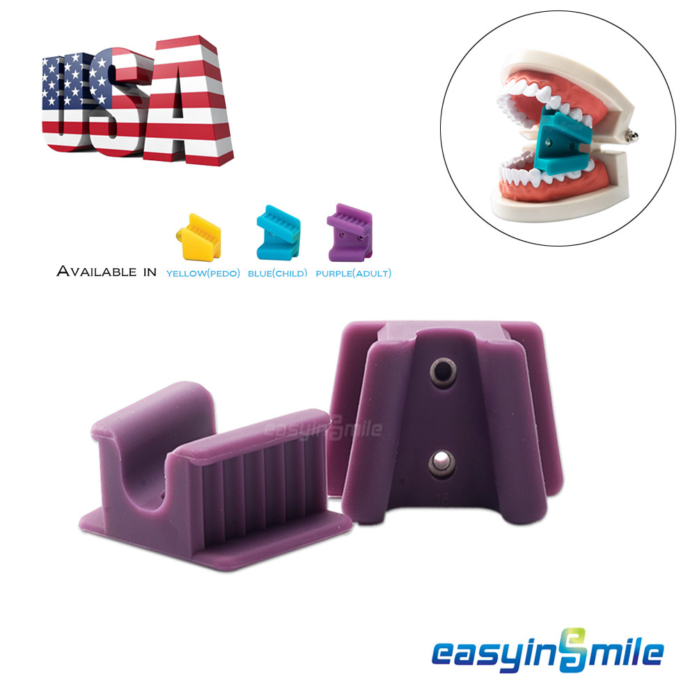 2Pcs Dental Bite Block rubber Mouth Props opener Intraoral Silicone Child/Adult