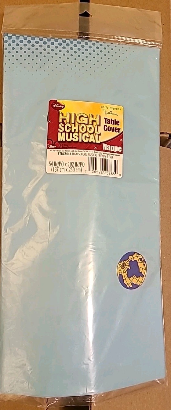 High School Musical Table Cover 54" X 102" Party Supplies Hallmark 2006 New