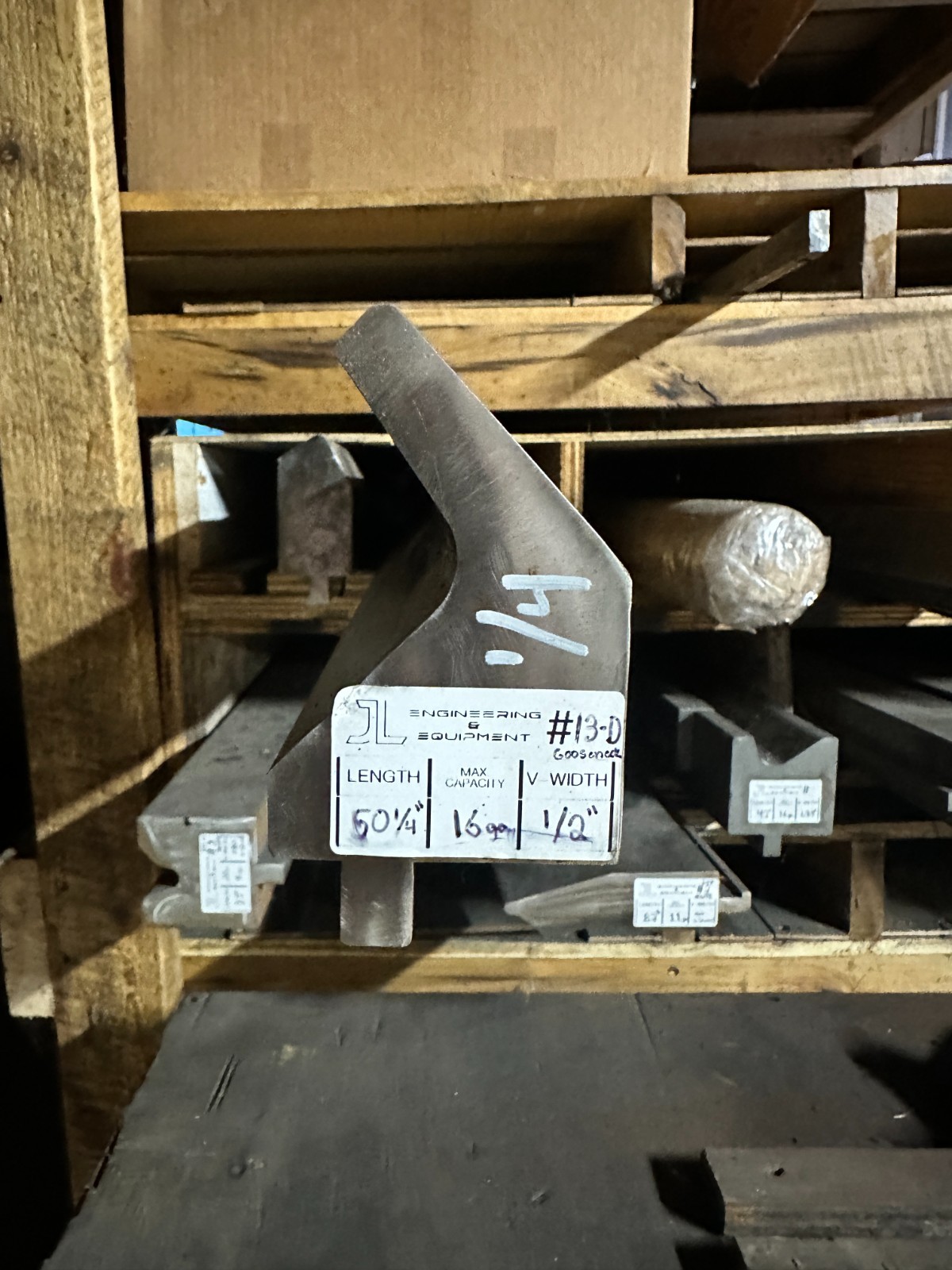 Press Brake Gooseneck Punch Die 36" Long 1/2" Wide Finger