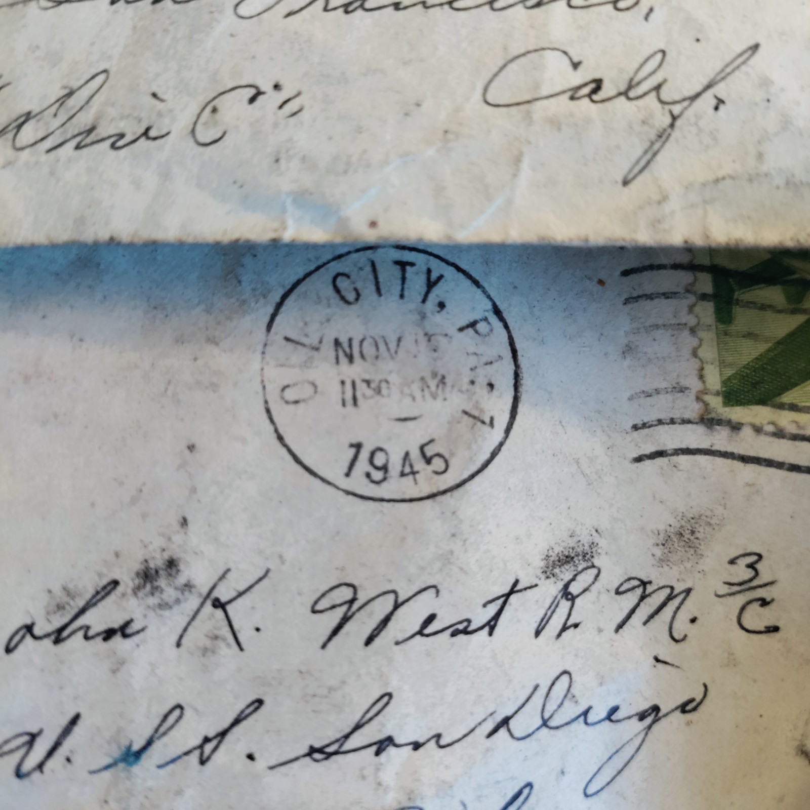 1940s Era Ephemera Lot Letters Postcards Photo Advertisement Dusty Condition