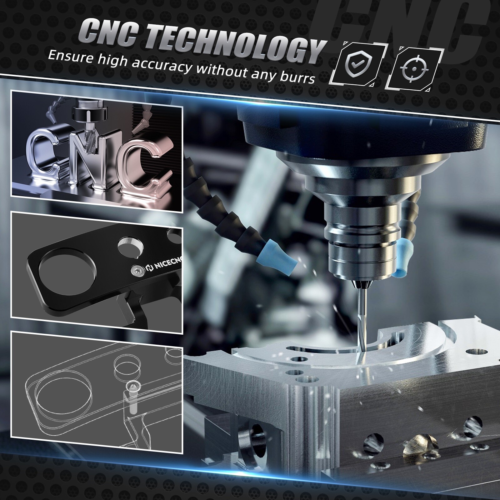 Ignition Device Relocation Dash Kit For KTM 150-500 EXC-F/XCW/XCF-W 2017-2023