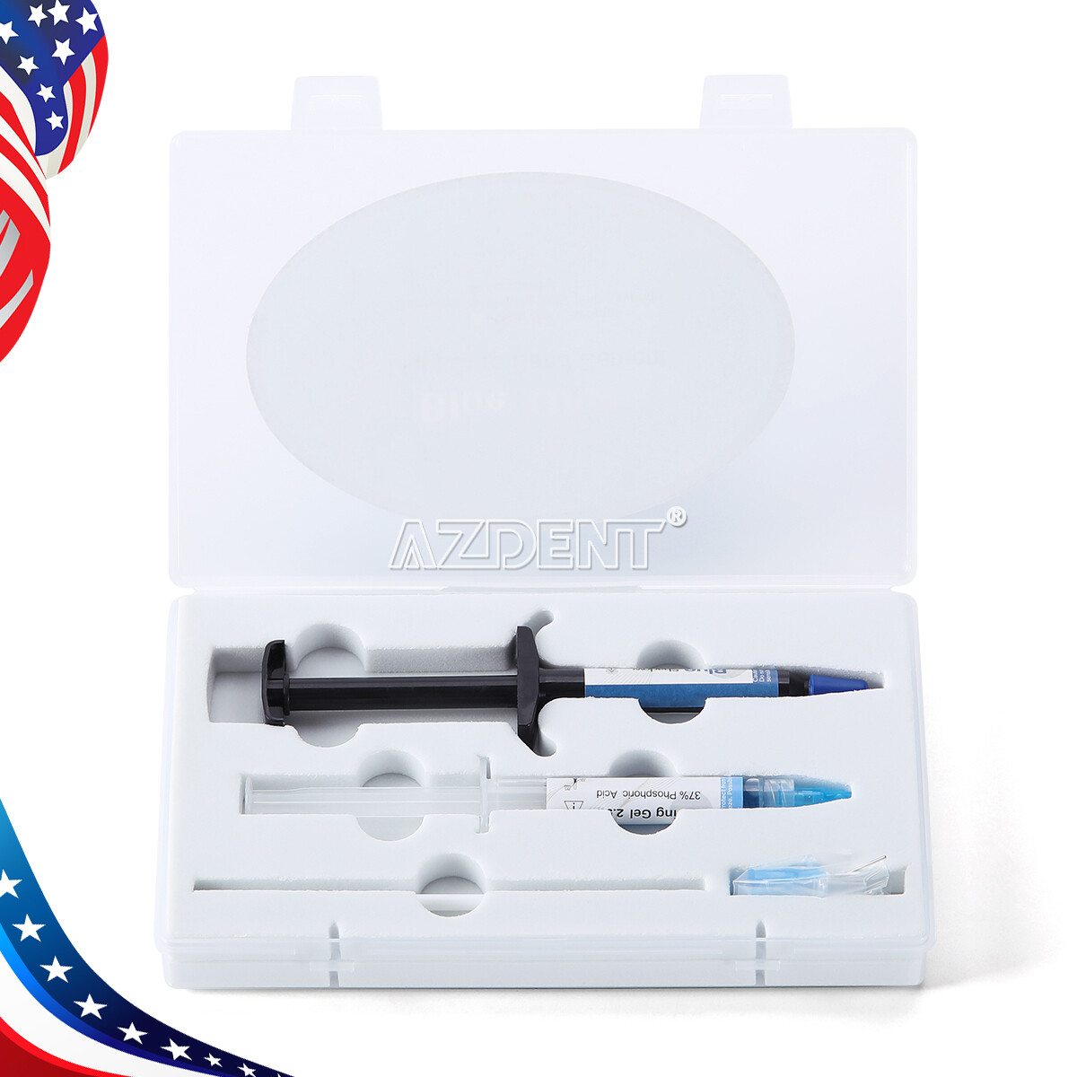 Dental Orthodontic Adhesive Light Cure Band Cement Blue Glue Kit for Brace