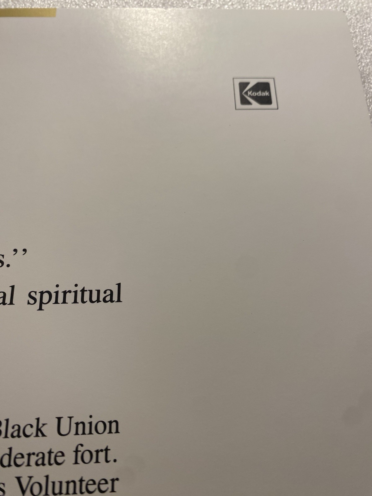 Rare GLORY Movie Promotional Book Photos w/ Denzel Washington Mathew Brodderick