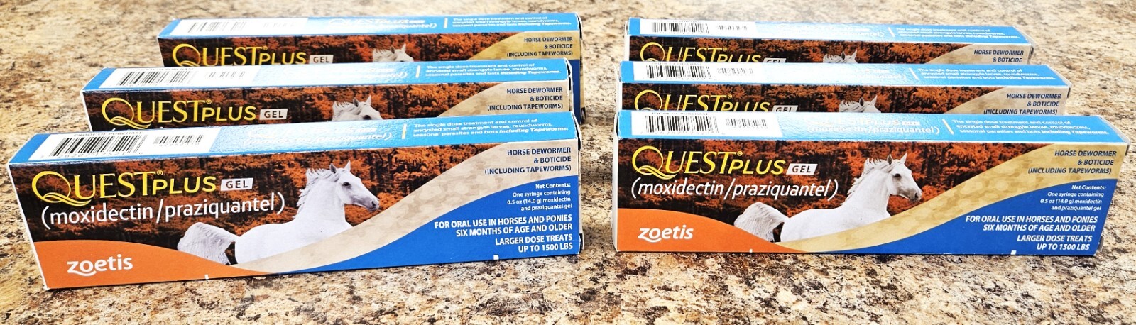 Quest Plus Horse Wormer & Boticide Equine Paste 6 tube