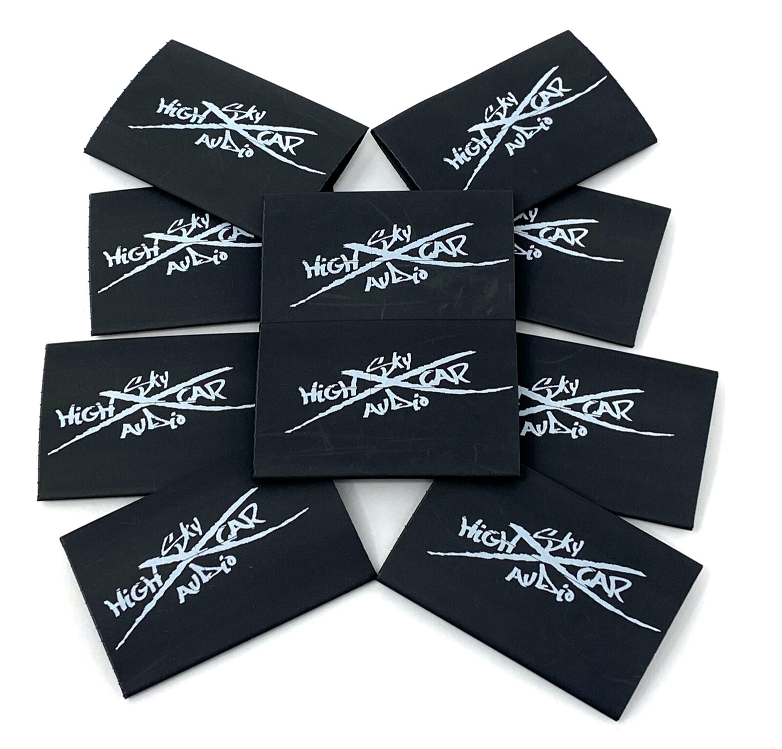 (10) 2/0 or 1/0 Gauge Heat Shrink Tube 1.5 x 2" Ring Terminal Tubing - Black