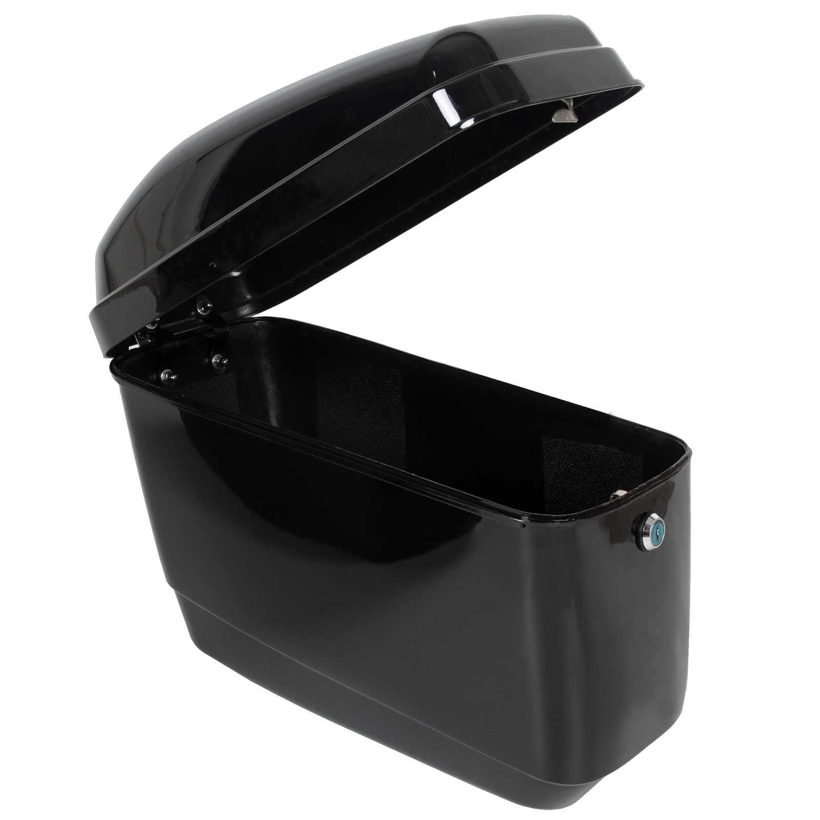 Motorcycle Hard Saddle Bags Trunk Luggage For Harley Honda Suzuki Yamaha Cruiser