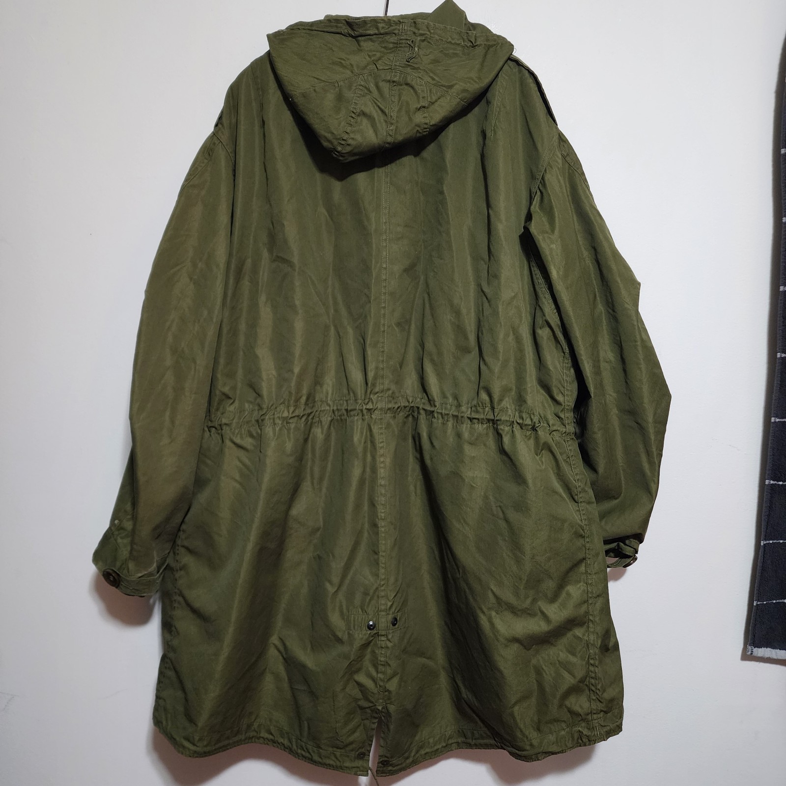 Vtg US Army M-1951 Fishtail Parka Shell Hudson Garment Co 1952 Korean War M51