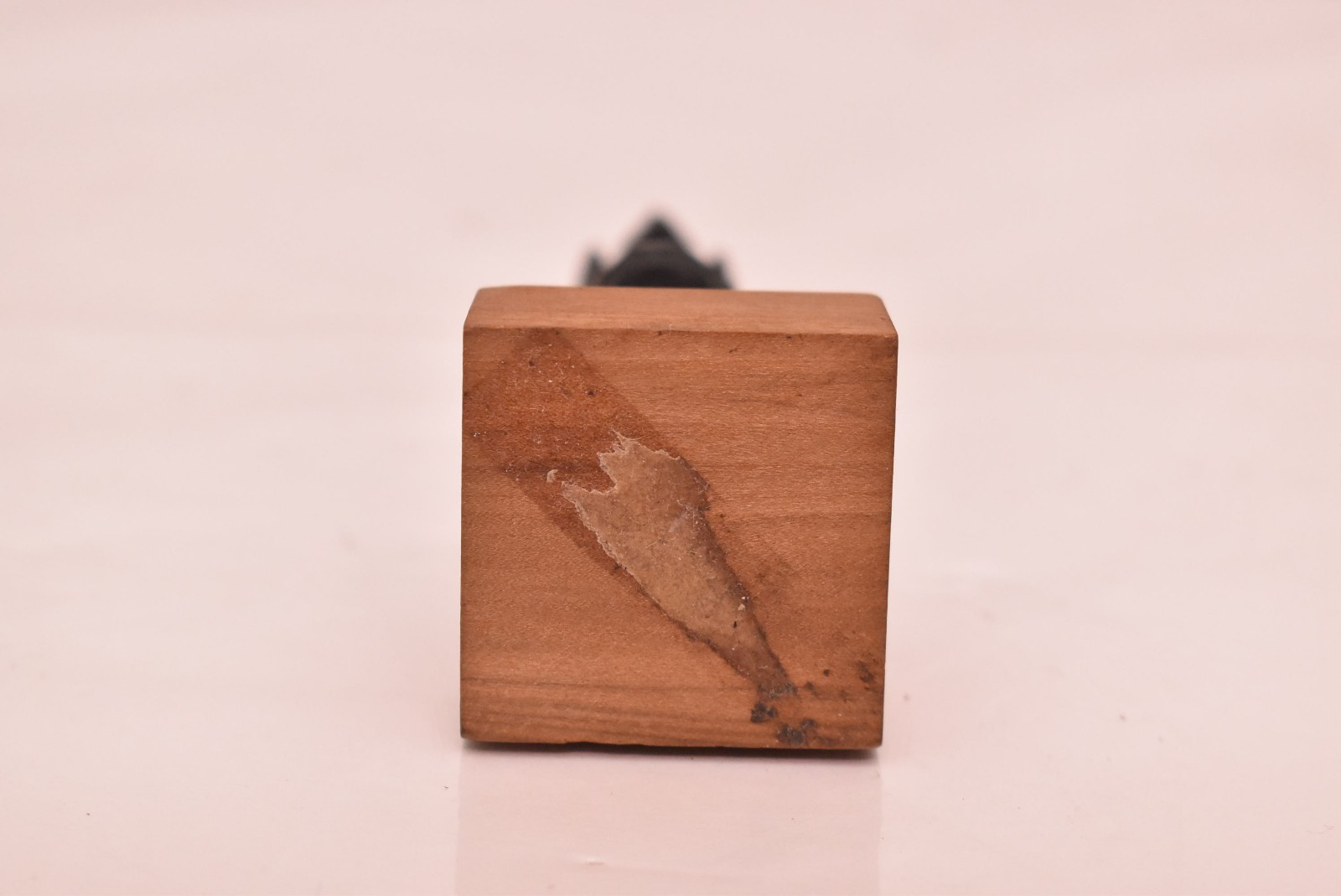 Antique Northwest Coast; Haida, Carved Black Argillite Totem pole 6" Tall