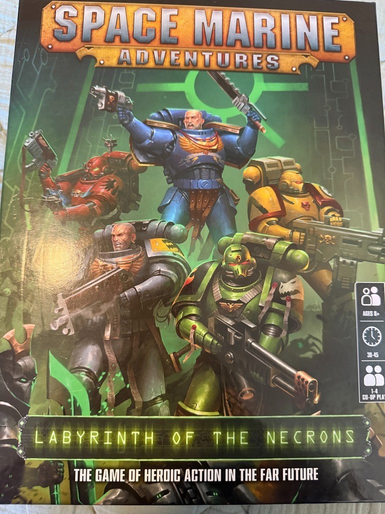 Warhammer 40k Space Marine Adventures Labyrinth Of The Necrons Game NO MINIATURE