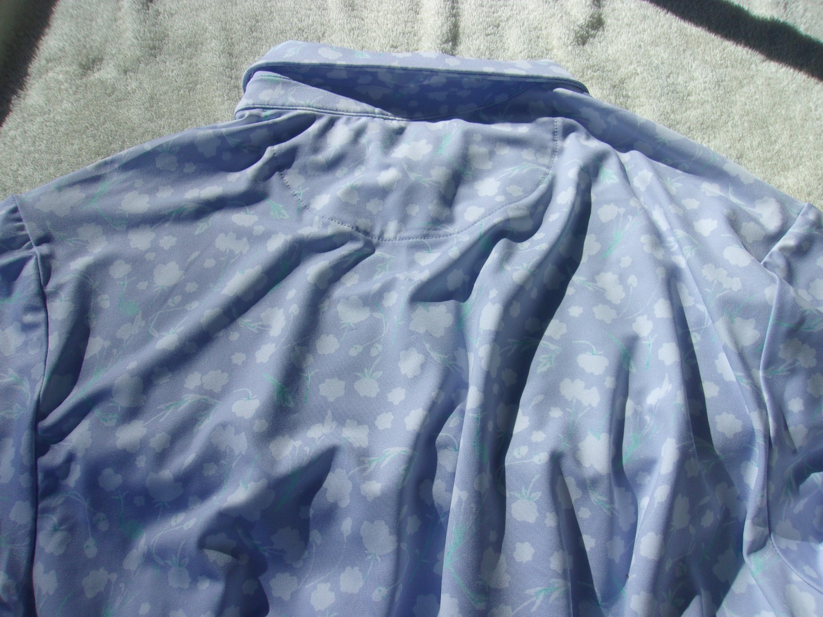 Bad Birdie Men's Golf Polo Shirt Purple Floral NWT L, XXL