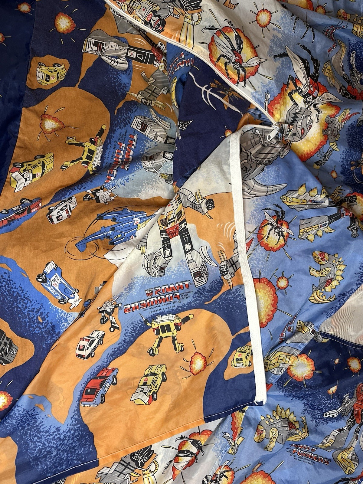 Vintage Transformers 1985 G1 Hide N Sleep Twin Bed Tent Material Only No Frame