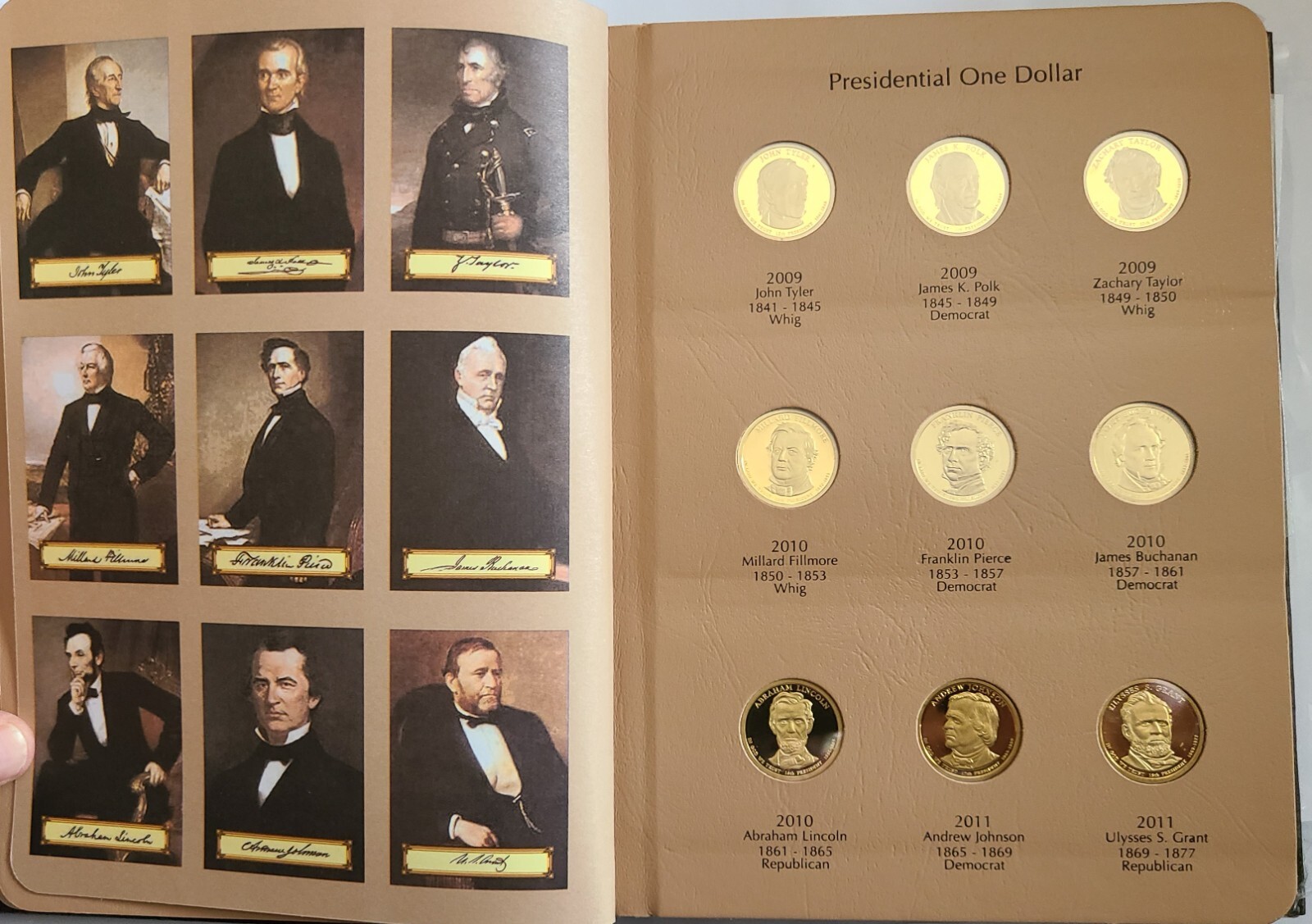 2007 S - 2016 S Presidential $1 39 Coin PROOF COMPLETE Set in New Dansco Album