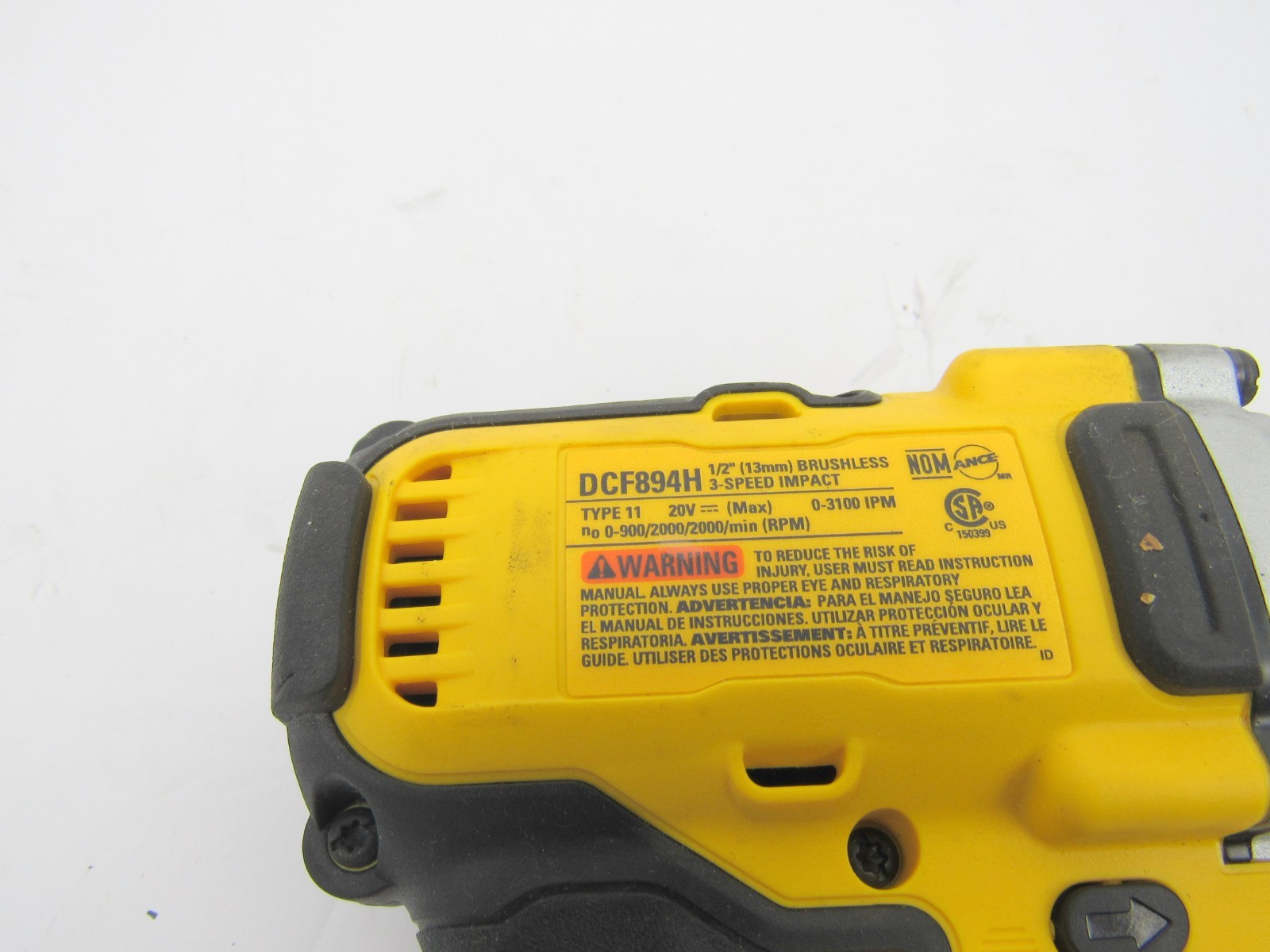 DEWALT DCF894H 20V XR Brushless 1/2" Drive 3-Speed Impact Wrench Tool ONLY