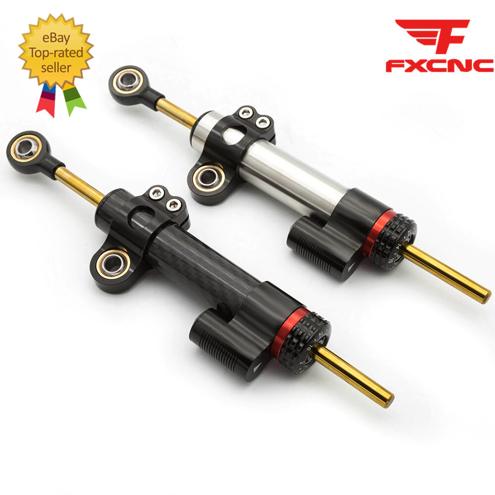 For YZF R6 2006-2020 Carbon Fiber Steering Damper Bracket Mount Kit Stabilizer