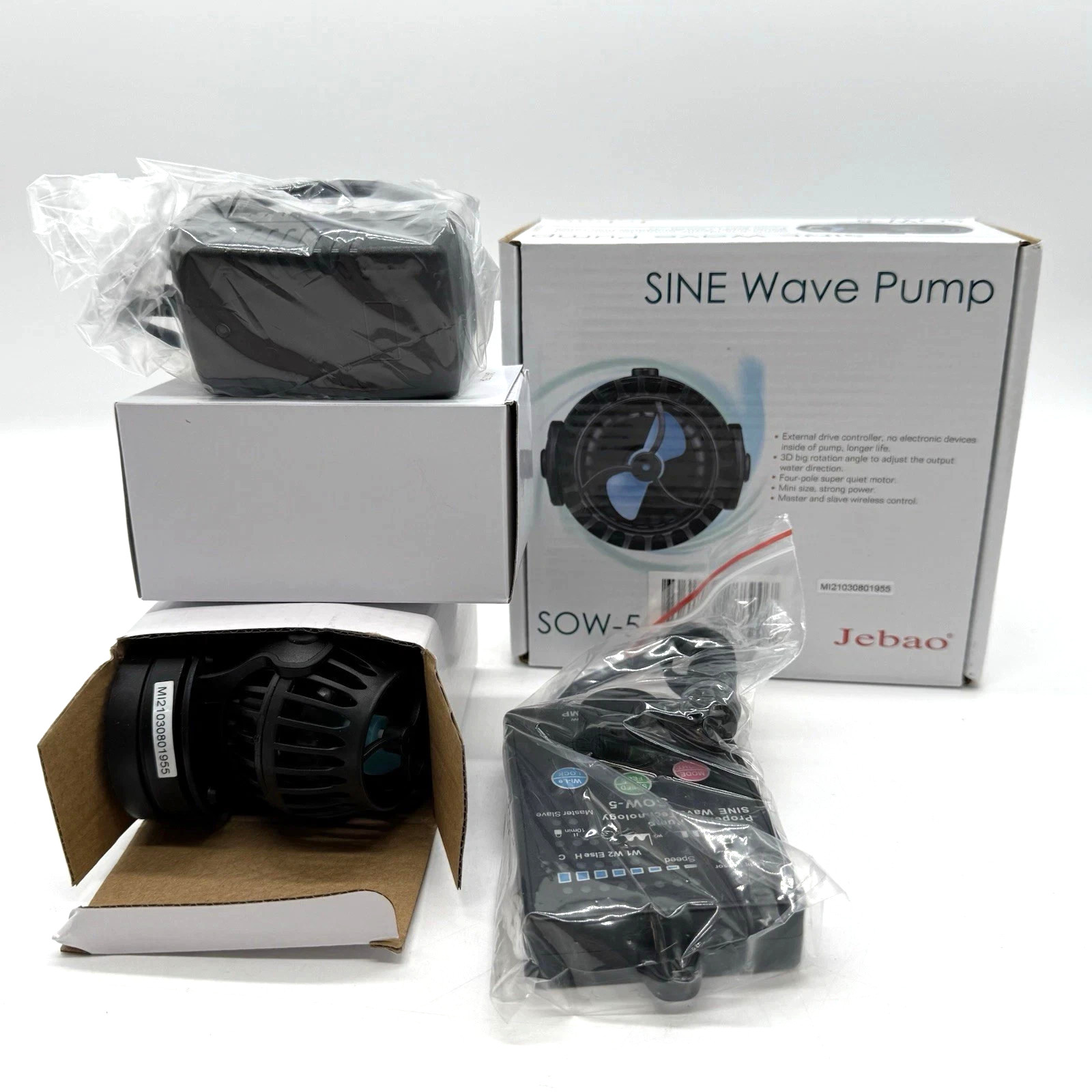 Jebao SOW-5 Sine Wave Aquarium Wave Pump Powerhead – New in Box