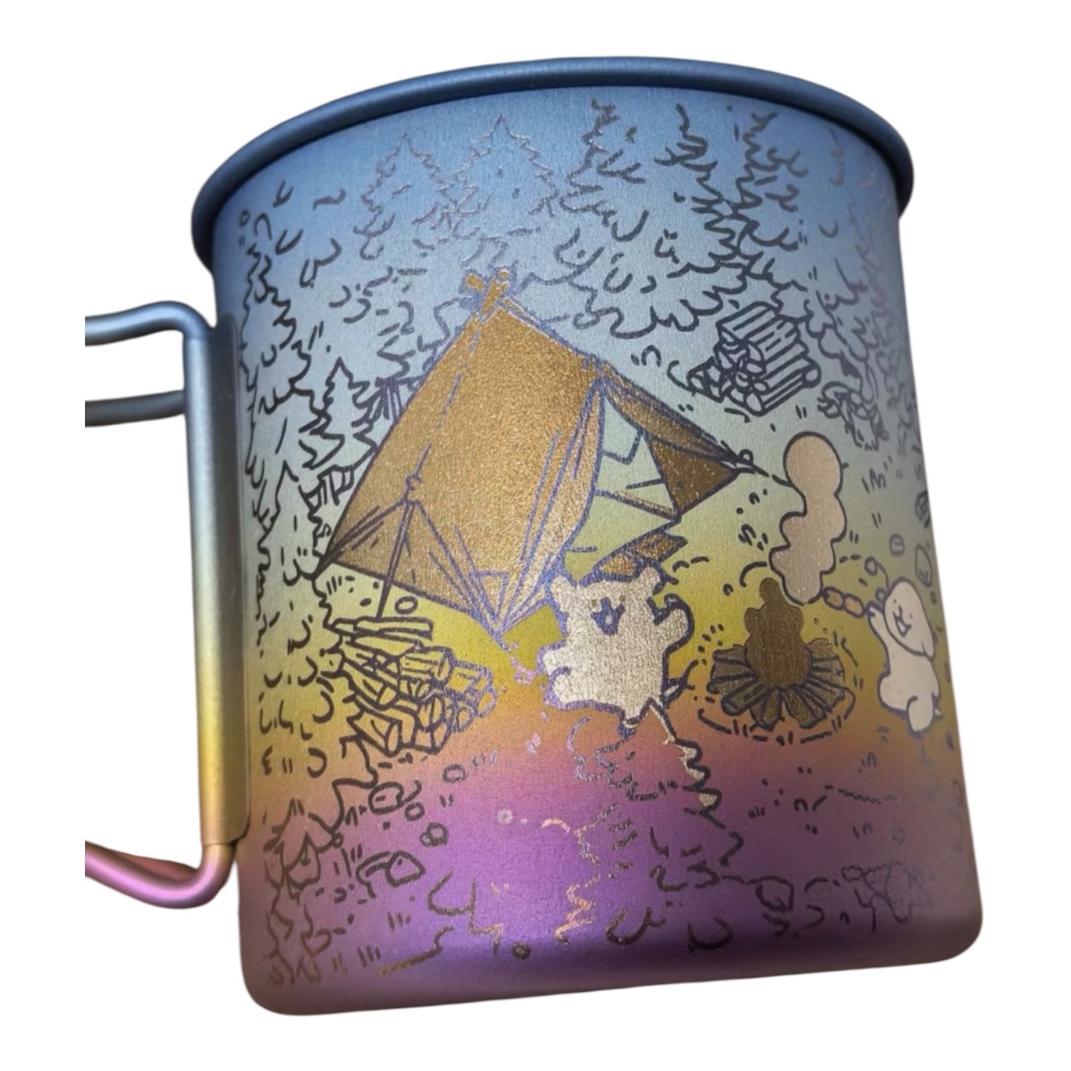 Snow Peak Titanium Mug 450ml Custom Design Camping Cup Ultralight