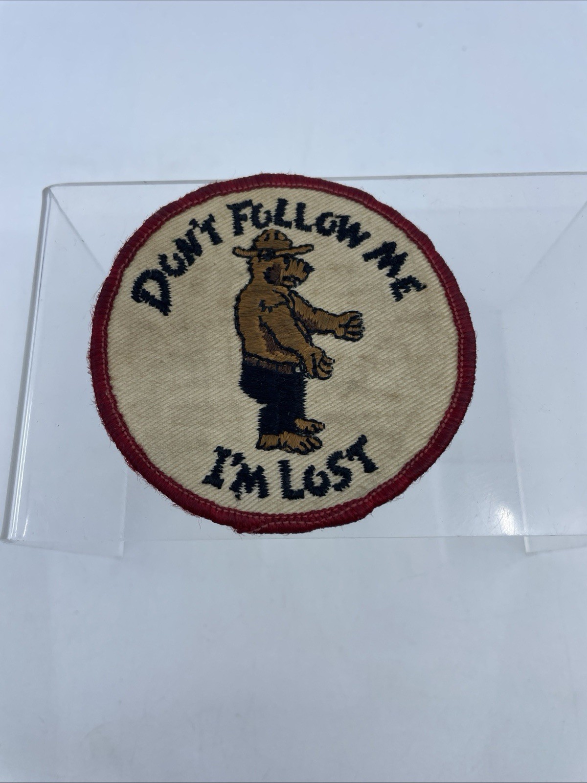 Vintage Early 1970’s Don’t Follow Me I’m Lost Hippie Cloth Patch