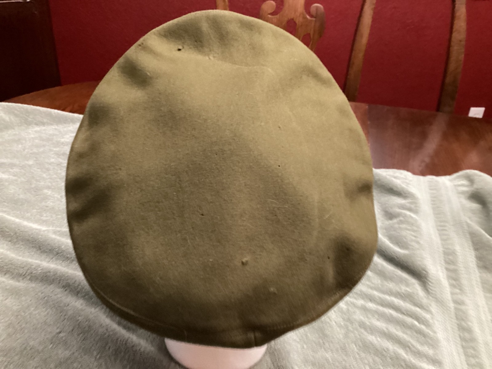 WW2 US Army military visor cap crusher Officer Hat