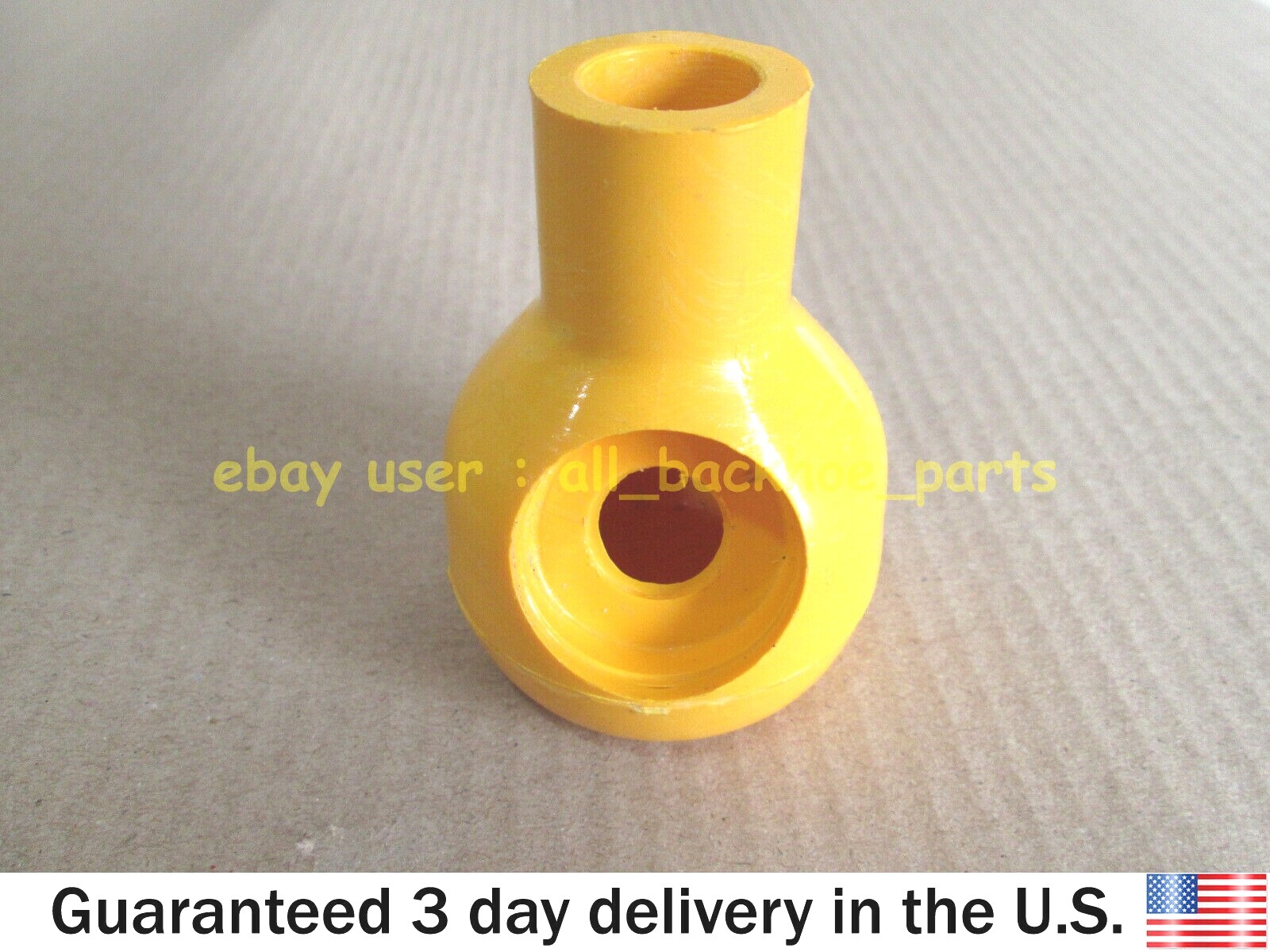 JCB BACKHOE - YELLOW KNOB ASSY. WITH MICROSWITCH (PART NO. 993/61200 701/D9775)