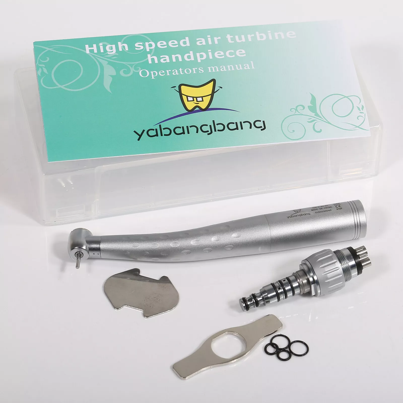 10 Pcs Dental High Speed Handpiece Standard Head Push w/ 4 Hole Coupler fit Kavo