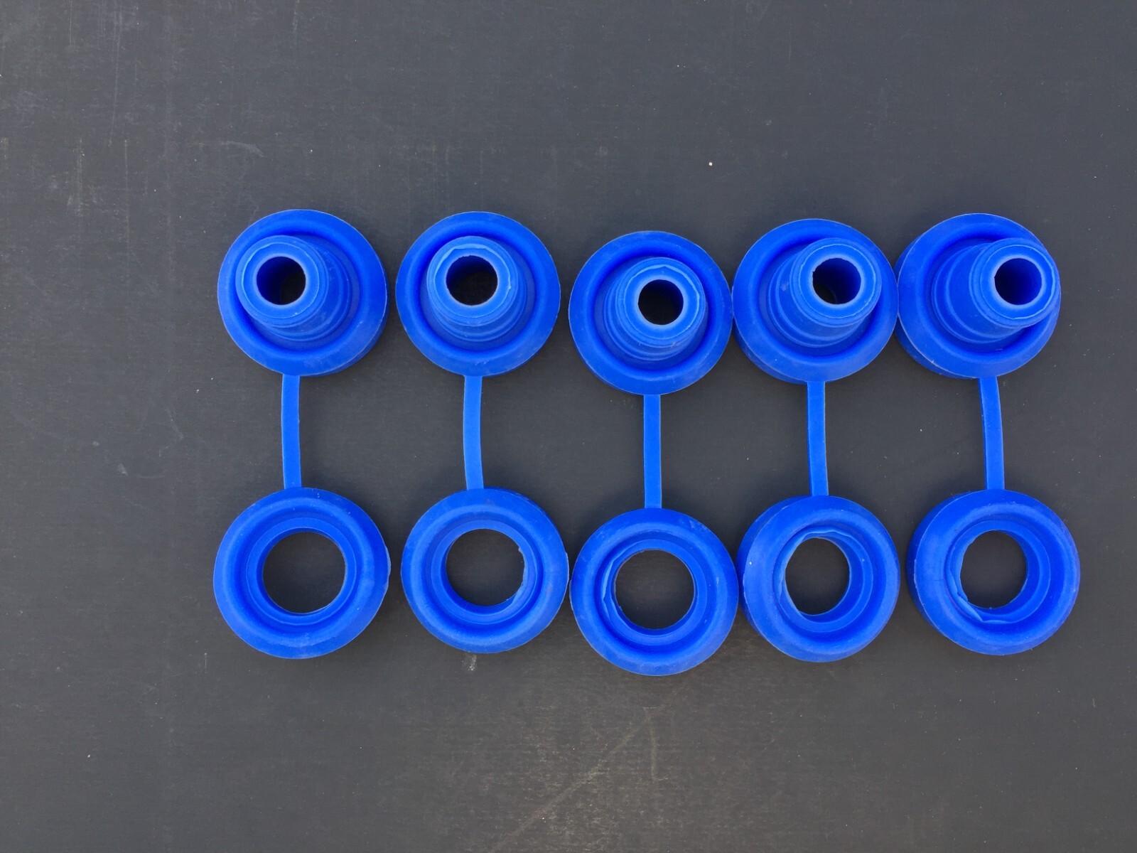 5x Hi Temp Blue Anti Vibration Exhaust Hanger Rubber Snapper Grommet