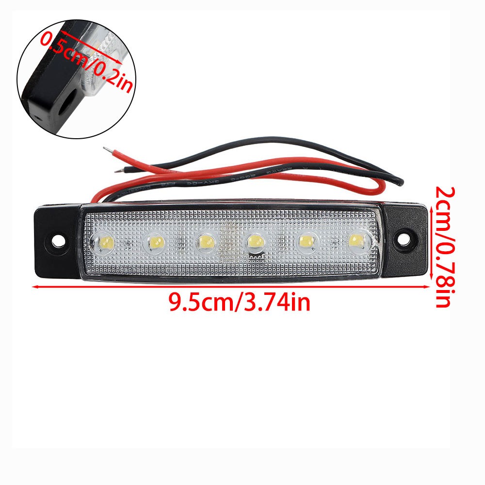 10Pack Marine Boat LED Deck Courtesy Lights Waterproof White Stern Transom Light