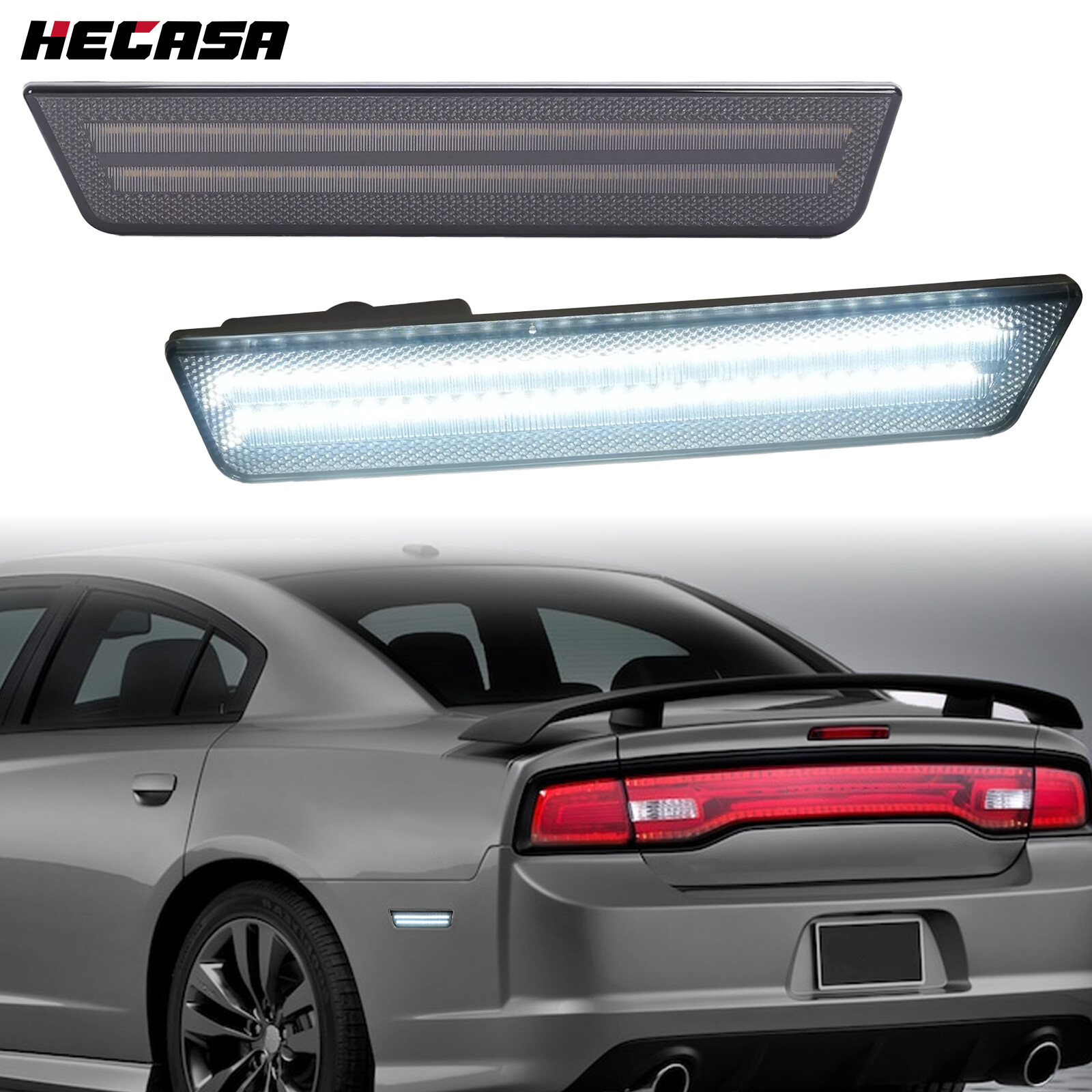 For Dodge Challenger 2008-2014 & Dodge Charger 2011-2014 Rear Side Marker Lights