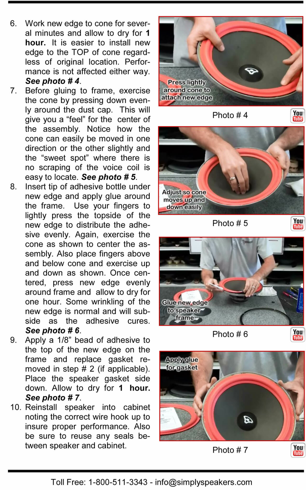 Bose 901 Series II, III, IV, V Speaker Foam Edge Woofer Repair Kit # FSK-4.5B