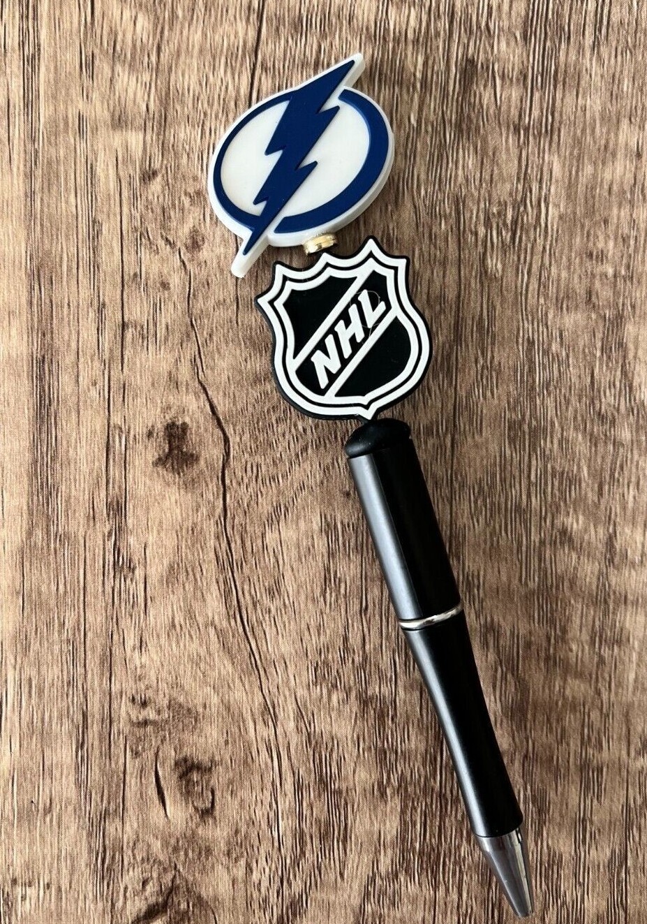 Handmade beaded pens. Hockey. Collect, gifts, gift basket filler, party