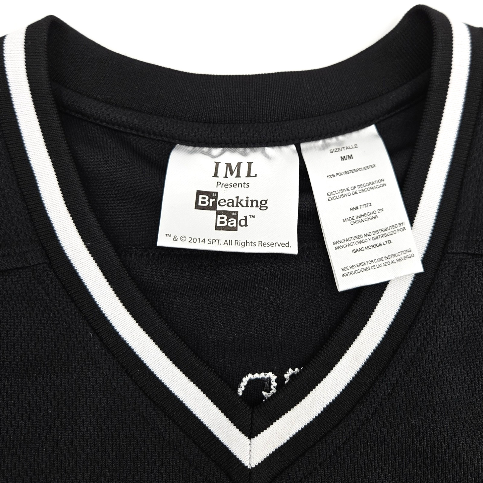 2014 Breaking Bad Walter White Heisenberg #99 Hockey Jersey Black Size Medium