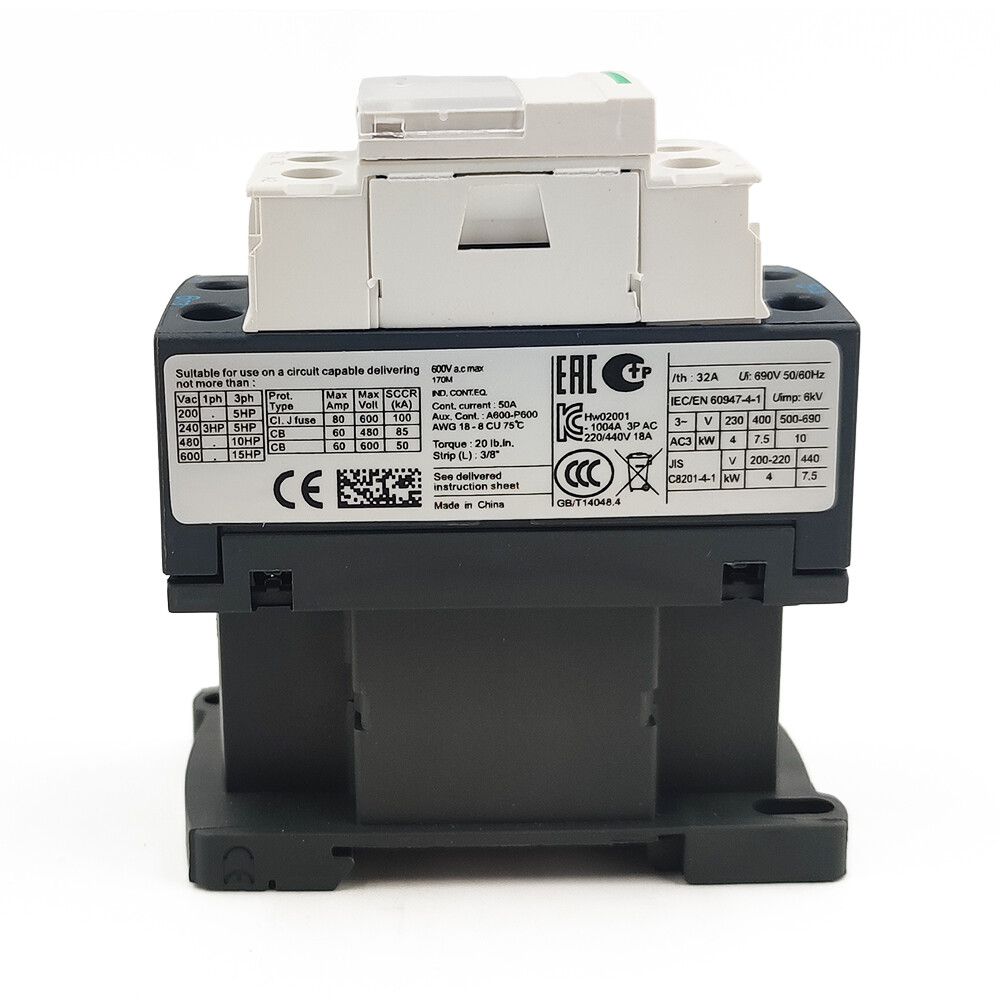 LC1D18G7 Contactor 120V coil 3NO same as Schneider Contactor LC1D18G7 3P 18A AC