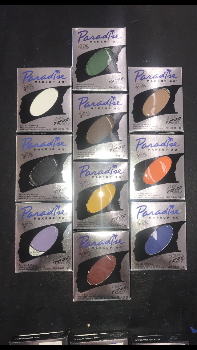 Mehron Paradise water activated Face and Body Paint Make-up AQ 7 g