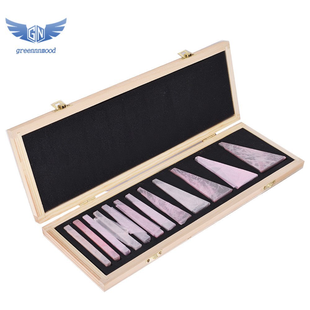 12Pcs Precision Hardened Steel Angle Block Set 1/4 To 30 Degree Gauge Block