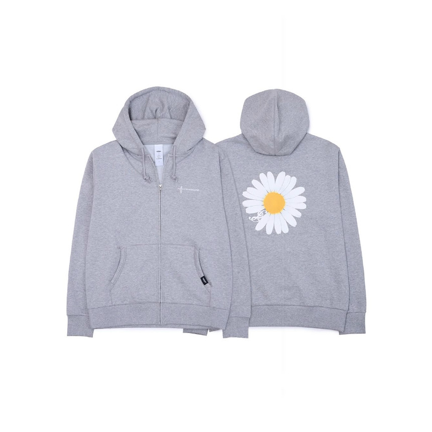 Peaceminusone x 2025 MAMA Awards Peacemamaone Zip Up Hoodie Grey G-Dragon GD