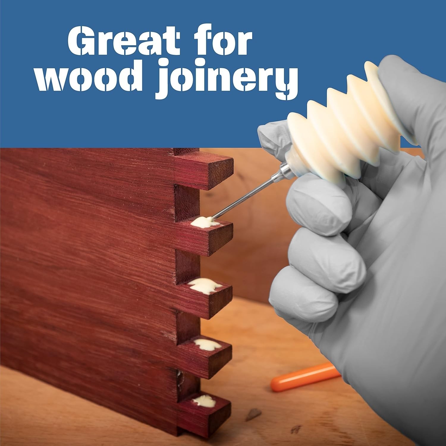 Accordion Style Squeezable Glue Container with Glue Injector Needle and Cap 3 Pk