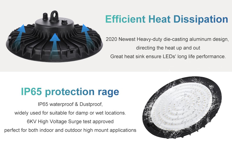 300W UFO Led High Bay Light Commercial Warehouse Industrial Factory Shop Light