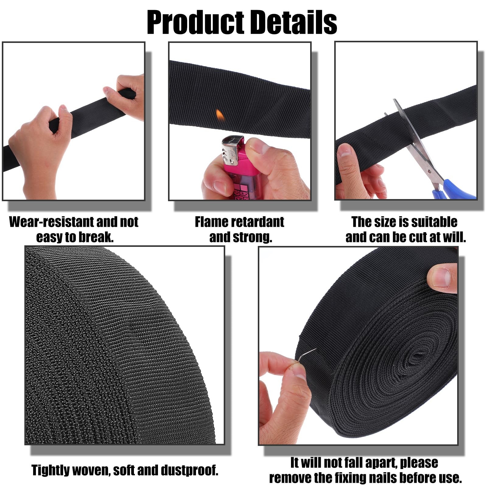 33 FT Nylon Hydraulic Hose Protector Sleeve Black Protective Cover Hose Sheath