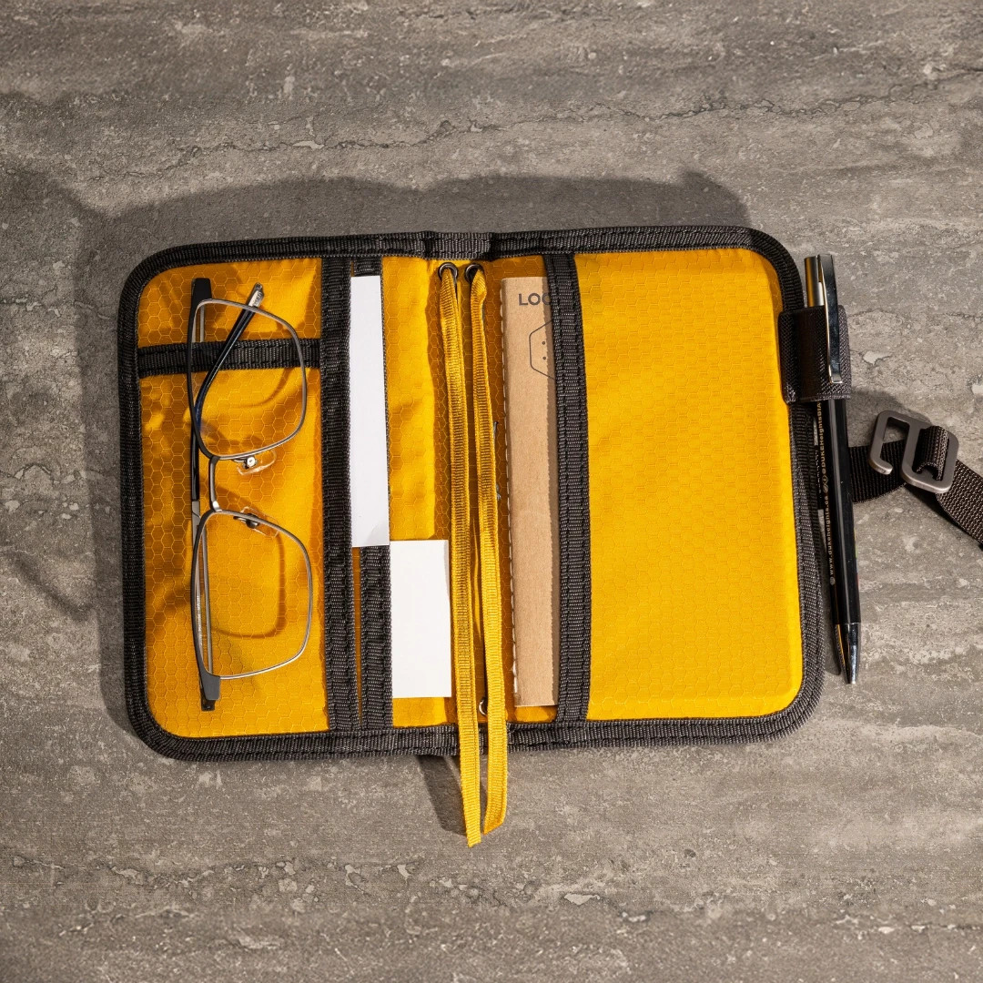 Lochby Mini Field Journal Black Camo | Water Resistant Wax Canvas Cover