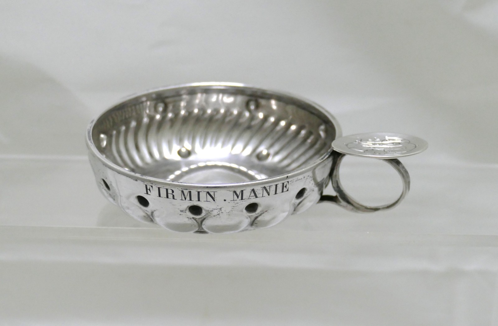 French Sterling Silver .950 Wine Taster Tastevin - Cesar Tonnelier - Paris