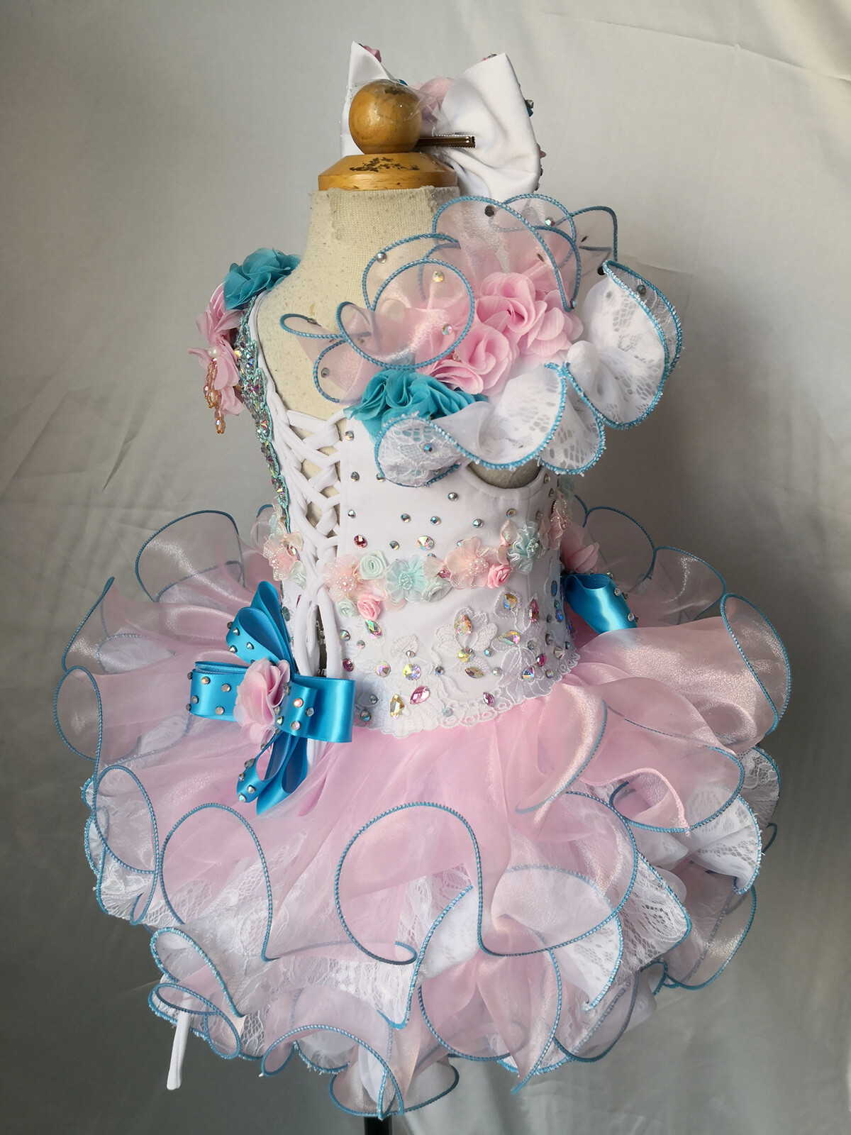 Jenniferwu Pageant Party Princess Birthday Dresses Tulle Tutu Dress for Girls