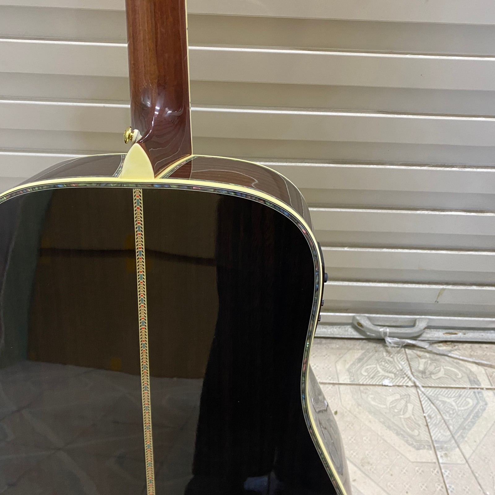 US stock ! D45 ACOUSTIC GUITAR with EQ Abalone Inlay 20 frets