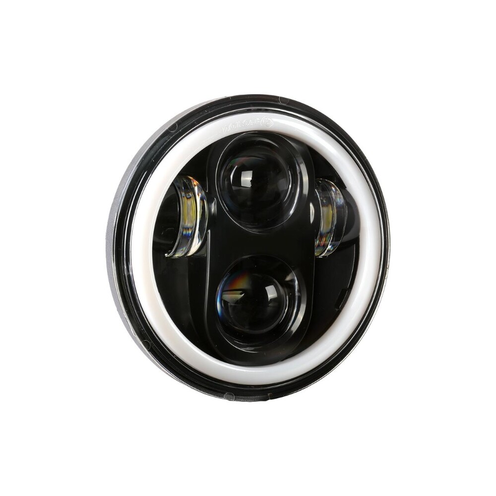 4PC 5 3/4" 5.75" Projector RGB Round LED Headlights Hi/Lo Sealed Beam Lamp Bulbs