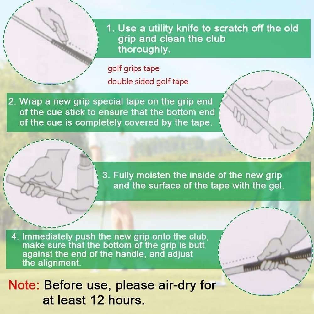 Double Sided Golf Grip Tape Roll for Clubs Wood Easy to Peel &Cut 2inch X27yards