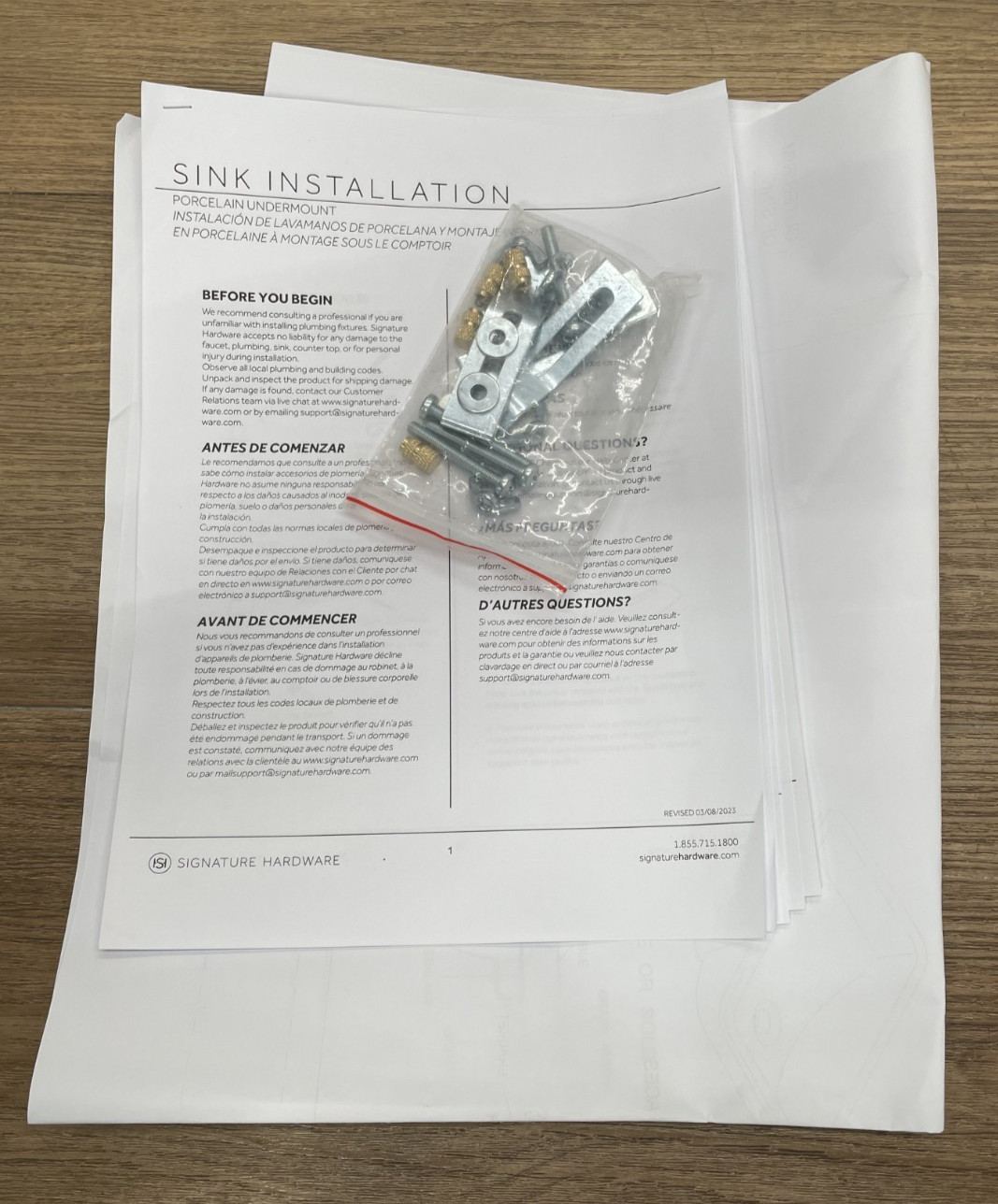 Signature Hardware SHU1812WH Myers Porcelain Undermount Bathroom Sink - White