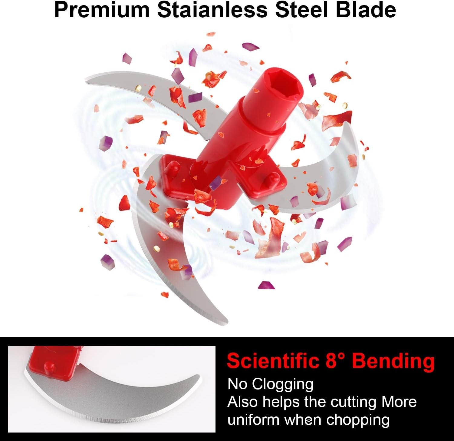 Picadora de alimentos manual, procesador de verduras manual rápido, picadora rot